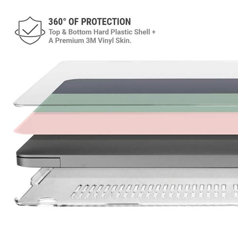 Striped Spring Colors MacBook Pro 14in (2021-24) Case plus Skin